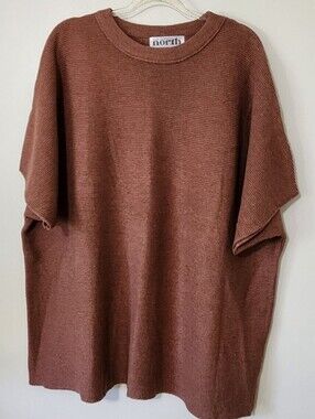 One Eleven North Oversized Dolman Sleeve Top Minimalist Earthy Granola Girl XL